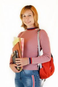 Student Girl Books Backpack  - Victoria_Borodinova / Pixabay